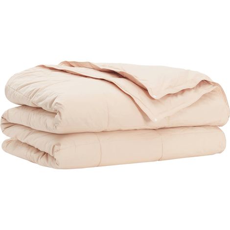 Couette Beige 220 x 260 cm Fibre de kapok vidaXL