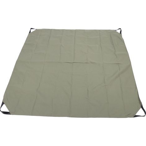 Sac de collecte de feuilles réutilisable, couverture de pique-nique pliable en tissu Oxford avec poignées, 57x57 pouces, résistante à l'eau. (1/5)