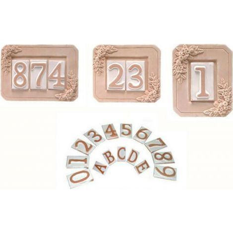 NUMERO CIVICO IN TERRACOTTA CORNICE PER NUMERO CIVICO 1 2 3 POSTI 00762V NR 0 (00762)