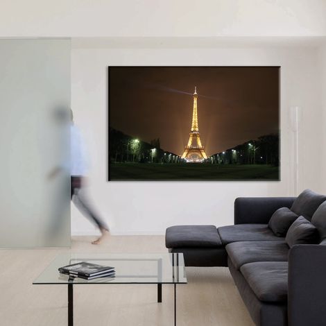 LA TORRE EIFFEL PARIGI Night - Quadro Canvas su telaio in legno - Misura: 100x70 cm (1/5)