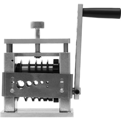 Machine à dénuder manuelle - Outil de dénudage multifonction - Machine à dénuder portable - Pince à dénuder à manivelle - 15 x 9 x 20 cm - Argenté (1/5)