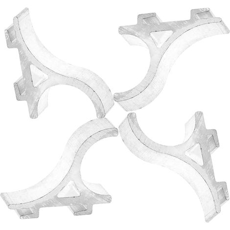 Clips de Fixation en Alliage D'aluminium pour Étagère de Congélateur et Réfrigérateur, Lot de 4 Crochets Compacts Résistants pour Support D'étagère, Accessoires Pratiques (1/5)