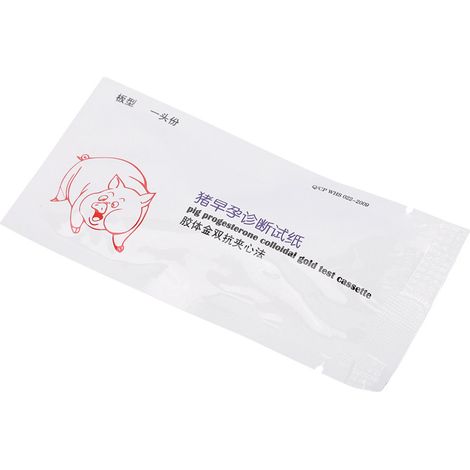 Test de gestation pour truie (bandelette de test) - Test de diagnostic de gestation pour porcelet (bandelette de test) (1/5)