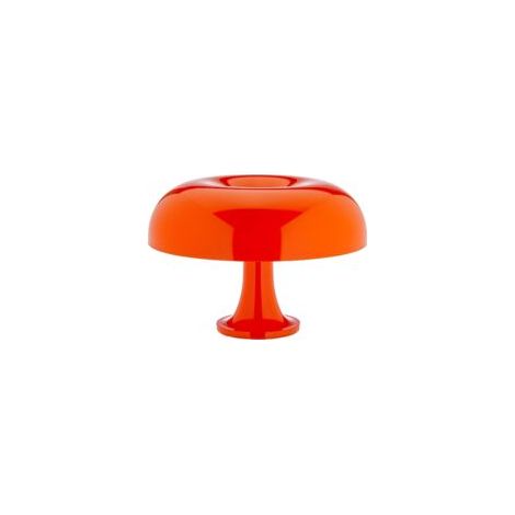 Lampe à poser orange en polycarbonate – Abat-jour diffusant – Puissance 18W – Culot E14 – Dimmable pour ambiance chaleureuse-Crezuo