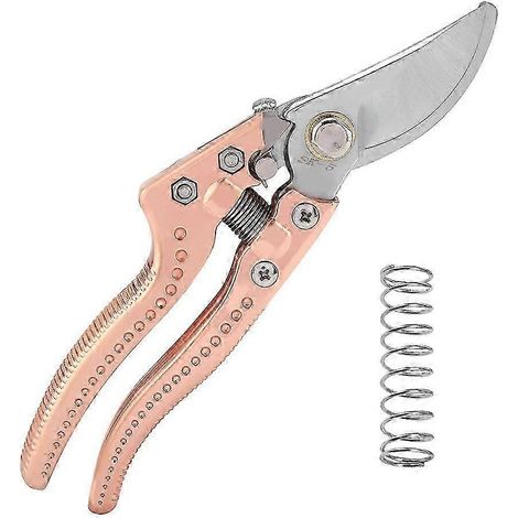 Sécateur de jardin SK-5 en alliage d'aluminium doré rose, cisaille à plantes-AquaForge