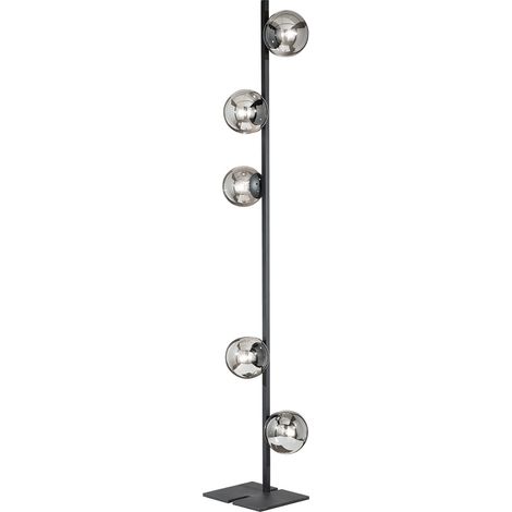 Lampe sur pied moderne en métal et verre soufflé Monile - Noir (1/3)