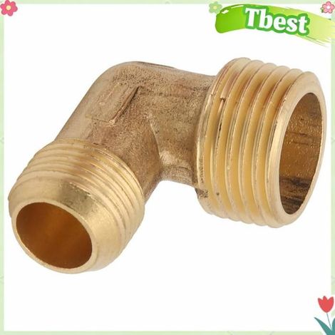 Tbest Raccord Coude Laiton Compresseur d'Air 1 voie G1/2xG3/4 1/23/8 avec chanfrein (1/5)