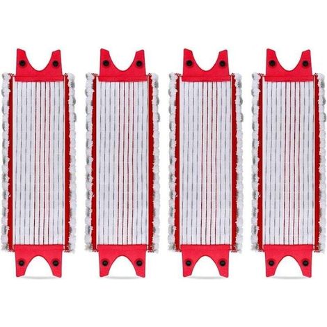 Lot de 4 tampons de rechange en microfibre pour Vileda Easywring Ultramax/1-2 Spray (1/4)