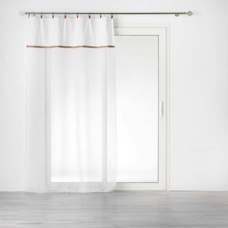Gardine für Wohnzimmer mit Ösen LEANA, Voile, 140 x 240 cm