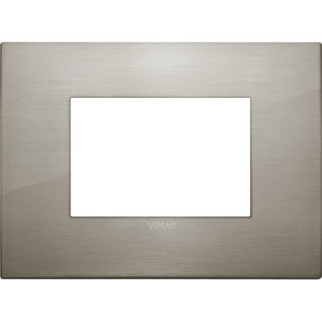 VIMAR - 19653.08 Placa de acero cepillado 3M clásica