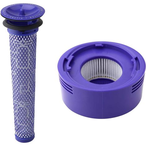 Kit Dyson V7, V8 Animal et Absolute - Pré-filtre et Post-filtre HEPA de Rechange pour Aspirateur Sans Fil (DY-96566101 et DY-96747801)