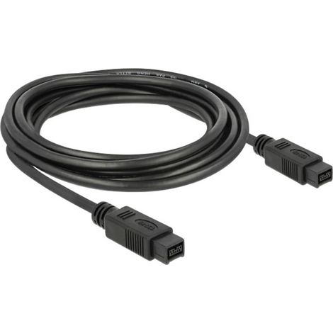 Delock FireWire Câble de raccordement [1x Firewire (800) mâle 9 pôles - 1x Firewire (800) mâle 9 pôles] 3.00 m transparent V653321 (1/3)