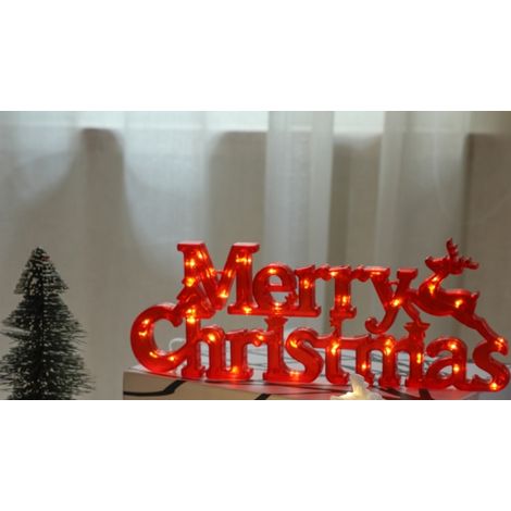 Lampe pilote LED pour décoration d'arbre de Noël, décoration de chambre, lampe de couleur, fenêtre de Noël, jardin, guirlande lumineuse, pile (sans pile) 10.5  27.5  1.4cm rouge