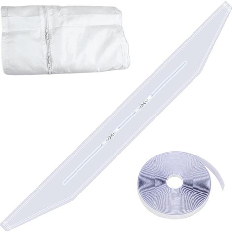 Joint De Fenêtre Climatiseur Baffle Tissu Cache Rechange Anti Bruit Courant Isolation Pour Climatiseur De Fenêtre Kit Joint Tissu Baffle Réparation Anti Courant Air Hiver Sous Sol Camping Ca (1/5)