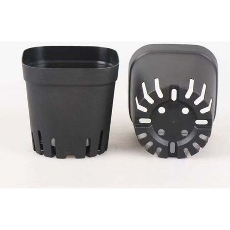 Pots pour Semis, 5.5cm 50 Pieces Pots de Pépinière, Plastique Réutilisables Carré Pot semis/Godets Semis/Pot de Repiquage/Pot de Culture pour la Plantation Intérieure et Extérieure H135 (1/4)
