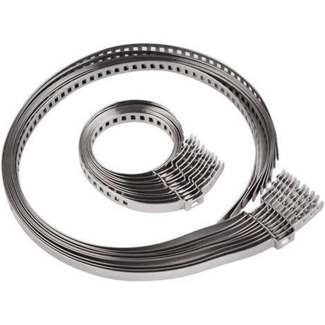 10 Pcs Collier Soufflet Cardan,Pince De Joint HomocinéTique d'arbre à Cardan Collier De Serrage en Acier Inoxydable Réglable-AIMOONSA (1/5)