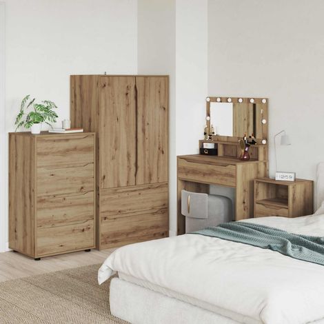 vidaXL Armoires de rangement 60 x 48 x 105 cm Bois d'ingénierie (1/5)