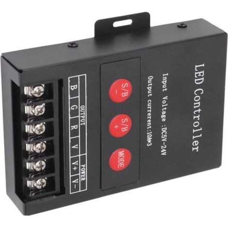 Controleur LED RVB - DC 5V-24V - Pour Eclairage Dynamique Maison KTV Hotel - 110 x 74 x 24 mm - 1 Unite (1/4)