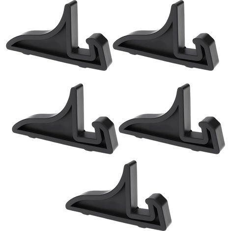Set of 5 Pairs of Plastic Display Stands 79 x 12 x 42 mm for Photos, Decorative Plates and Tabletops (1/5)