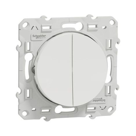 Schneider S520216 Odace 2011 - dual-button - white - 10A (1/3)