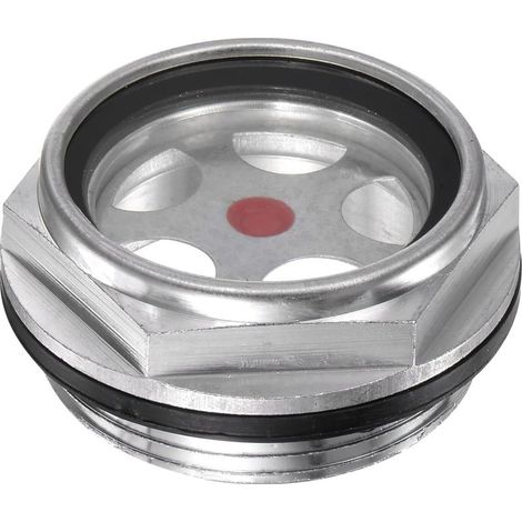 Air Compresseur Huile Niveau Jauge Vision Verre G1-1/2 Mâle Fileté Aluminium Liquide Indicateur Vision Fenêtre