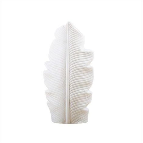 Vase en céramique en forme de feuille, pot de fleurs, ornement pour balcon ou bureau (1/5)