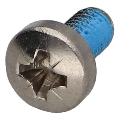 Vis métaux Inox A2 tête cylindrique bombée large Pozi N°3 M6X12 Frein filet-1 pièce