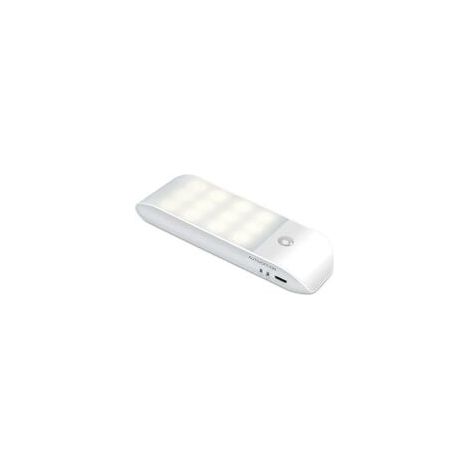 Veilleuse Led Automatique,Veilleuse Détecteur de Mouvement Rechargeables USB, ON/AUTO/OFF,Lampe de Placard Blanche Naturelle,Aimanté,pour Salon, Chambres, Escaliers, Armoires, Couloir (1/5)