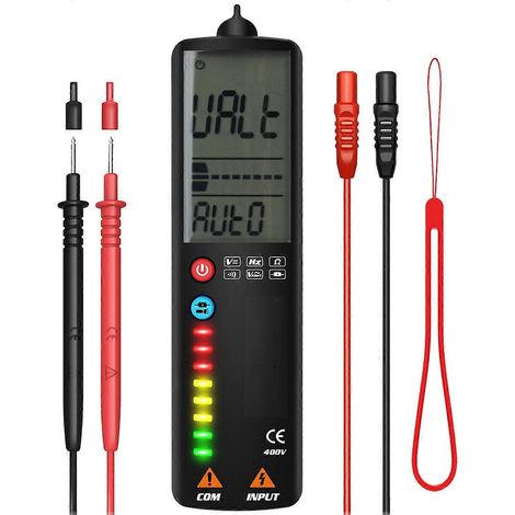Berührungsloses LCD-Digital-Multimeter mit zwei Betriebsmodi: Spannungsdetektor, Widerstands- und Frequenztester