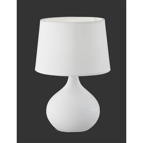 Lumetto Martin Bianco Base Ceramica c/Paralume