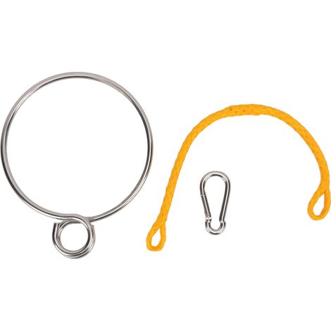 Ortviai Anneau de Récupération pour Ancres en Acier Inoxydable 316, 6 mm, avec Corde et Mousqueton – Pour Yacht, Bateau (1/5)