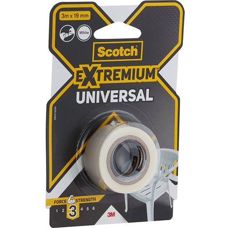 Extremium 3 Universal-Gewebeband, 3 m x 19 mm, weiß