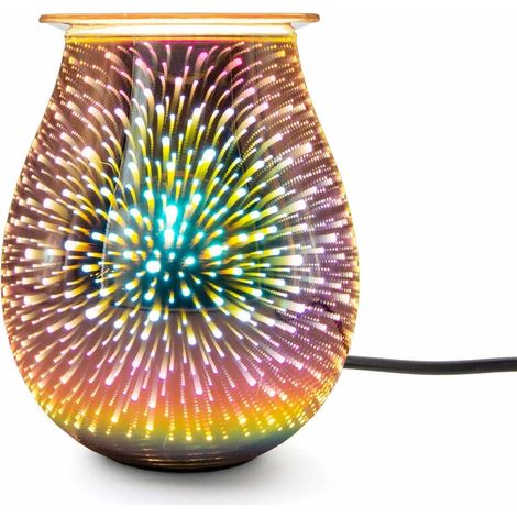 Elektrische Aromalampe, Glas, 16 x 21 cm