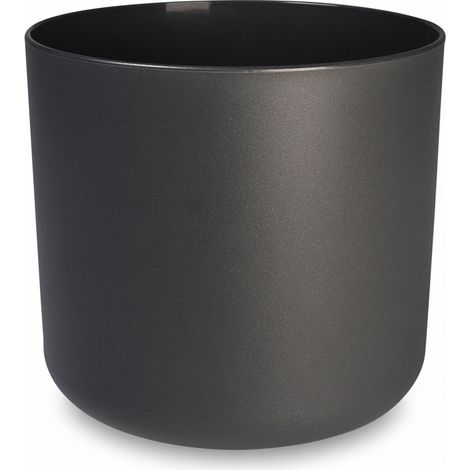 Plante Verte d'Intérieur avec Cache-Pot Anthracite B.for Soft - Design Moderne - 25 cm - PANGIVO (1/5)