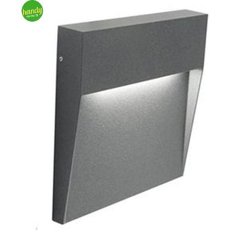 Segnapasso Moderno Geo Square Alluminio Grafite 3W Led 4000K (1/2)