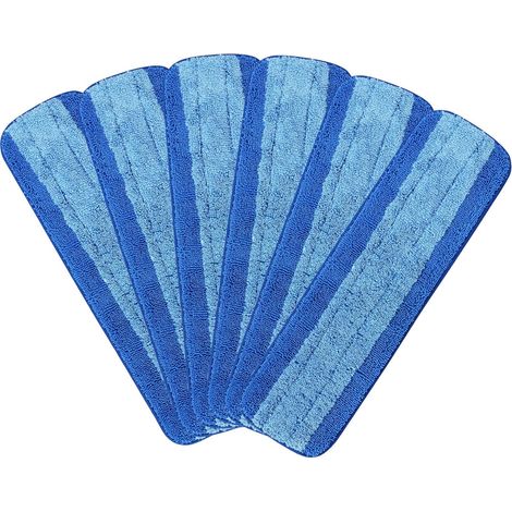 Microfiber Cleaning Pad - 18 Inch - Washable Reusable Floor Mop Refill - For Hardwood Tile Stone Floors - 4 Pack