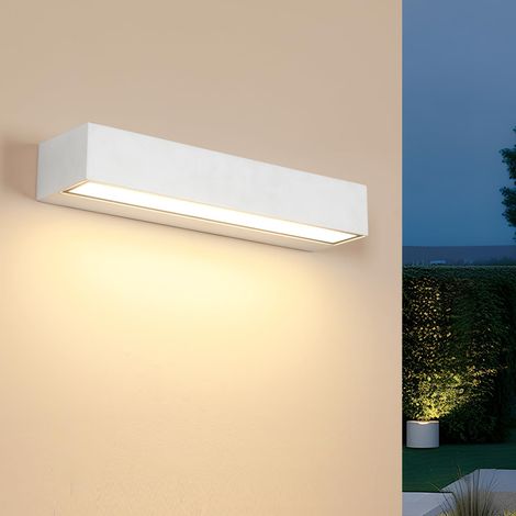 16W Applique Murale Interieur/Exterieur, Blanc Applique Exterieur LED Étanche IP65, Éclairage Mural Exterieur pour Terrasse Entrée Jardin Garage (1/5)