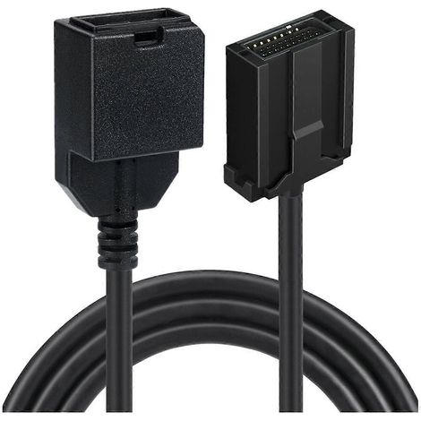Câble d'extension de 1,5 m compatible avec connecteurs E mâle et femelle et verrouillage pour transmission audio et vidéo HDTV de voiture (1/5)