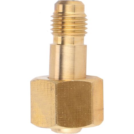 Détendeur De Pression D'azote En Laiton Pour Climatisation Centrale Avec Valve De Sécurité - Adaptateur Pour Tube En Cuivre (1/5)