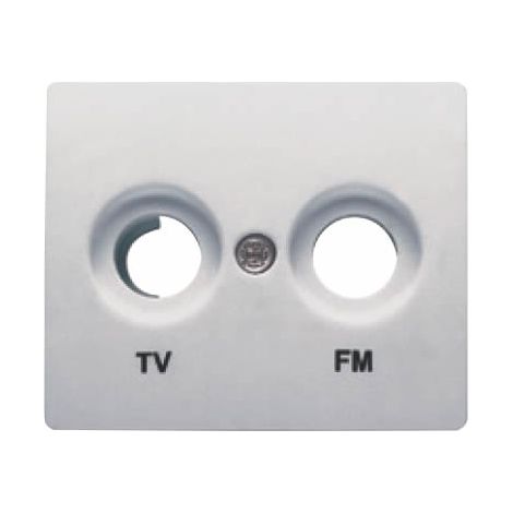 Abdeckung Buchse TV / FM ALUMINIUM MERCURIO BJC IRIS 18330-MA