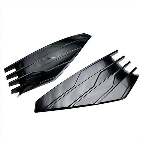 Para Nissan Rogue X-Trail T33 2022 2023 Embellecedor de parachoques con faro antiniebla delantero negro Decoración de faro antiniebla Ro（）