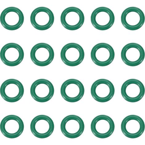 Joint Torique en Caoutchouc Fluoré 4x7x1.5mm(ID x OD x Largeur), 20PCS Joint d'Étanchéité Bocaux Remplacement pour Réparation Plomberie Valves Tuyaux Robinet Voiture Gaz, Vert (1/5)
