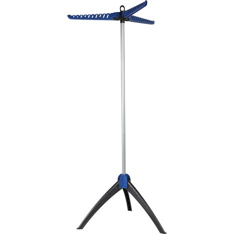 Séchoir à linge pliant autoportant robuste en ABS et fer 58x142cm charge 50kg avec crochets cintres gain de place idéal intérieur (1/3)
