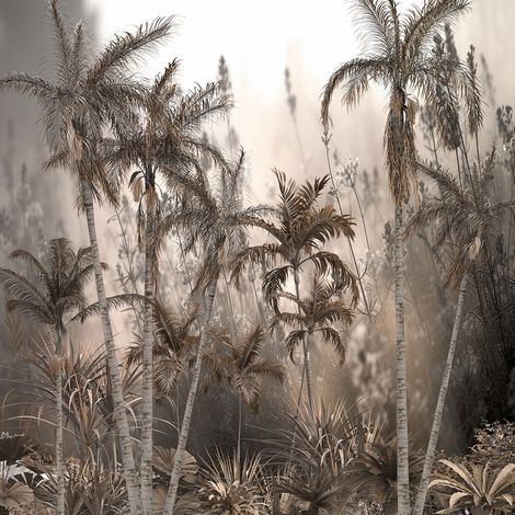 Papier peint panoramique - Forêt Tropicale - 255 cm x 255 cm (1/2)