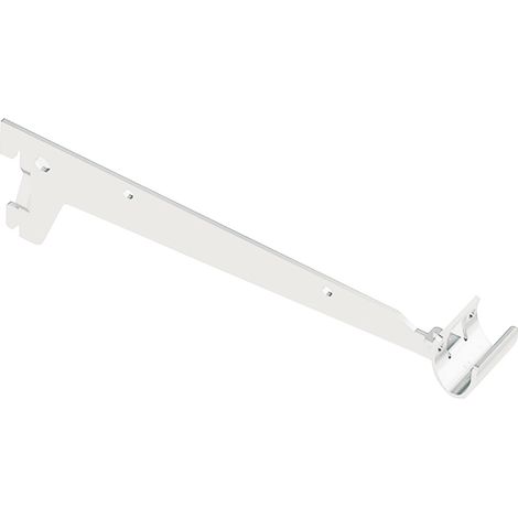 REGGIMENSOLA A 2 GANCI PER TUBO OVALE - 25 CM. - BIANCO