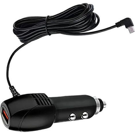 Chargeur de voiture USB avec port mini USB pour connecteur de charge GPS et caméra embarquée (1/5)