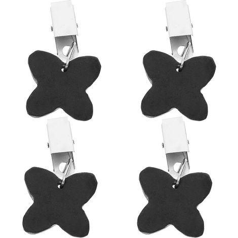 Lot de 4 poids de nappe avec pendentifs en forme de pierres et pince métallique (1/5)