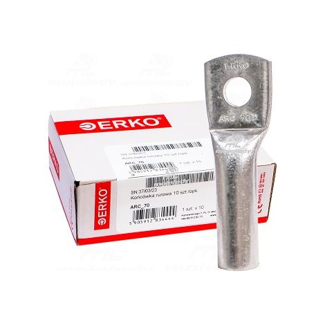 Aluminium-Rohrösenanschluss ARC 10-70, 10 Stück, Erko