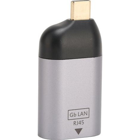 Adaptateur USB-C vers Ethernet : USB-C mâle vers prise réseau RJ45 femelle, adaptateur réseau Ethernet Gigabit (1/5)