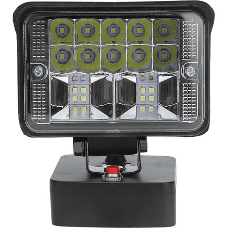 Lampada LED da 11W – 3 modalità regolabili – bassa tensione – ABS – compatibile con batterie al litio serie BAT 20V – per esterni
